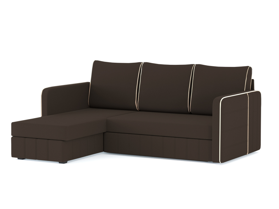 Диваны угловые в гостиную, Диван-кровать угловой Cлим дельфин, велюр