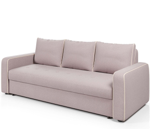 Диван-кровать прямой Атланта с кантом еврокнижка,велюр