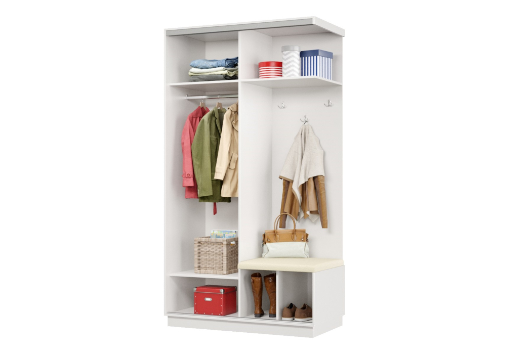 Прихожие, Прихожая Премьер 04 Лайт Мини 08 Правая Мягкая