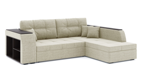 Диван-кровать угловой Брюссель дельфин, рогожка