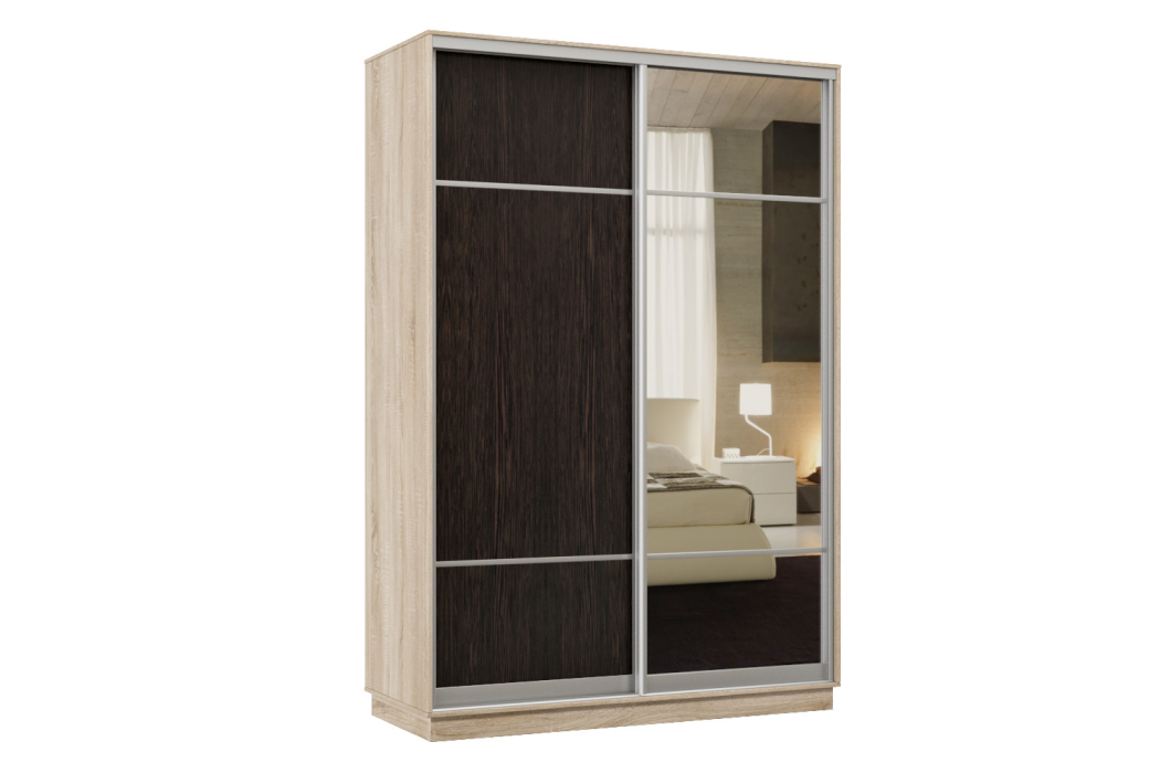 Шкафы-купе, Шкаф-купе Премьер Лайт 11 (08;11) двухдверный