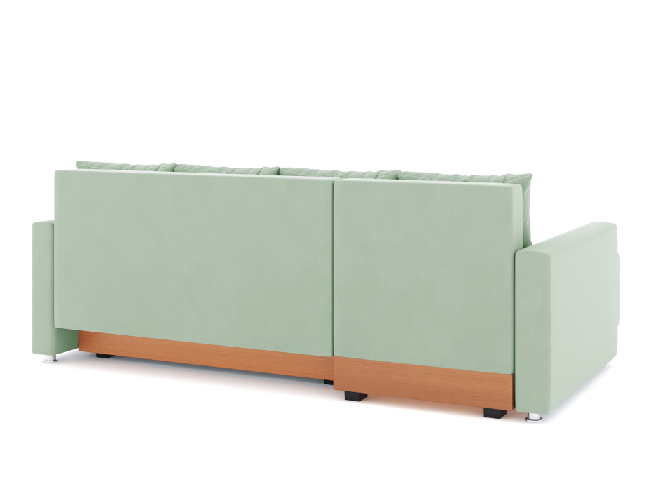 Диваны угловые в гостиную, Диван-кровать угловой Челси еврокнижка, велюр