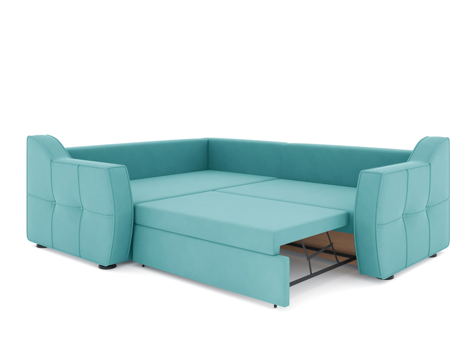 Диваны угловые в гостиную, Диван-кровать угловой Френсис дельфин, велюр