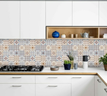 Стеновые панели из АБС-пластика, Кухонный фартук Восточная плитка 2000x600x1.5 мм глянец