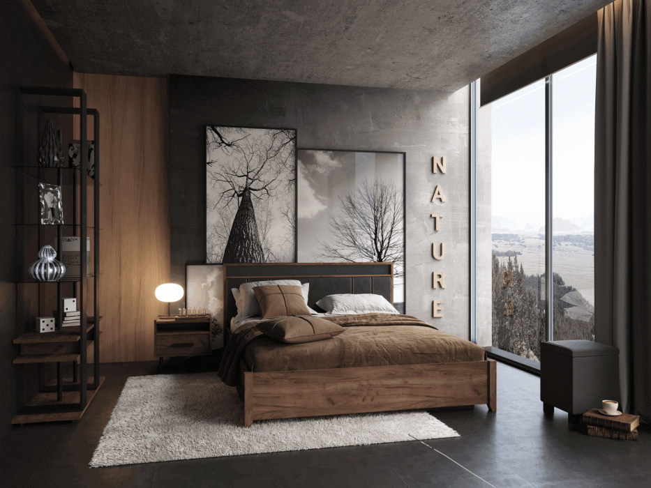 Кровати, Модульная система Nature (модуль 307) Кровать Люкс 1600+орт.осн