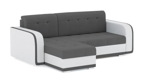 Диван-кровать угловой Генри еврокнижка, велюр+кож.зам