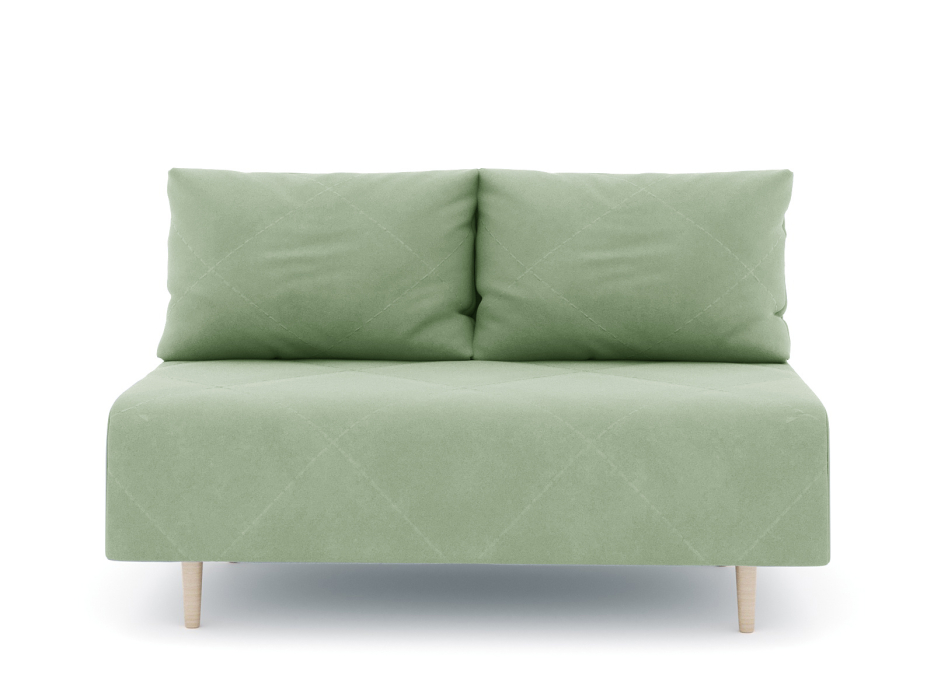 Дизайнерские диваны для гостиной, Диван прямой нераскладной Милли мини 2-х  местный без подлокотников, велюр