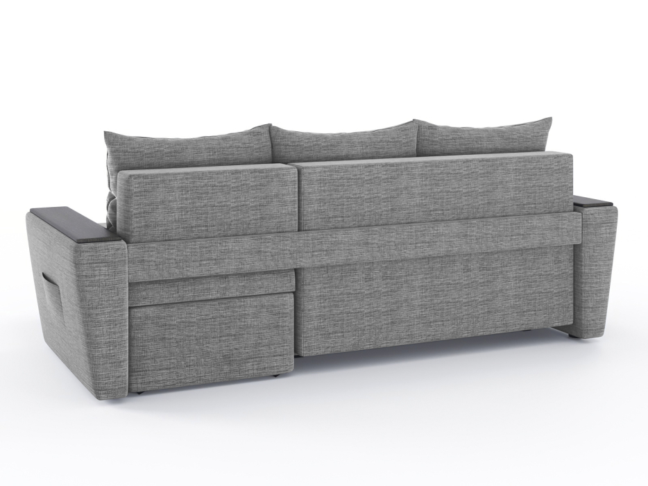 Диваны угловые в гостиную, Диван-кровать угловой Дубай Майами еврокнижка трехсекционная, рогожка