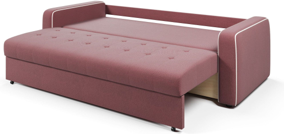 Диван-кровать прямой Атланта с кантом еврокнижка,велюр