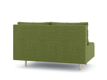 Диван прямой нераскладной Милли мини 2-х  местный без подлокотников, рогожка Люкс