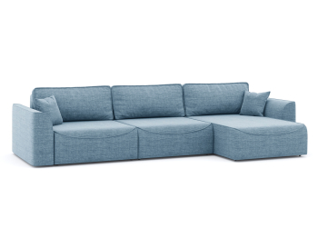 Диван-кровать угловой Рафаэль 3 секции еврокнижка НПБ, рогожка Люкс