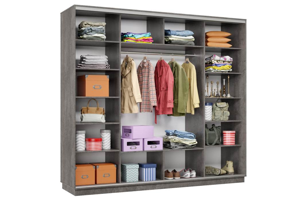 Шкафы-купе 3-х дверные, Шкаф-купе Премьер Лайт 60 (08;08;08) трехдверный