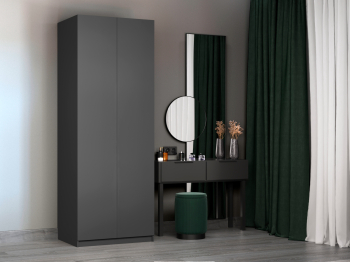 Шкаф распашной Е1 Локер 81x52.5x220 см, с полками и модулем