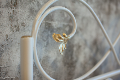 Кованая кровать Венеция 1.6 с двумя спинками