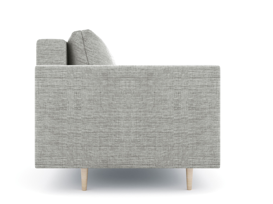 Диваны прямые кухонные, Диван прямой нераскладной Милли мини 2-х  местный с подлокотниками, рогожка Люкс