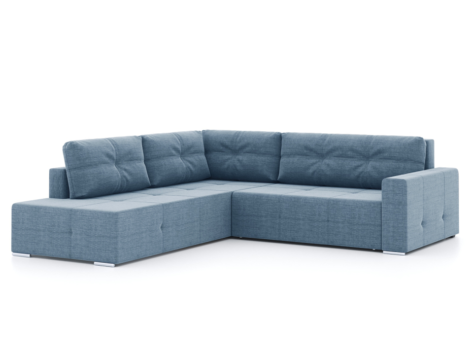 Диваны угловые в гостиную, Диван-кровать угловой Леос НПБ, рогожка Люкс