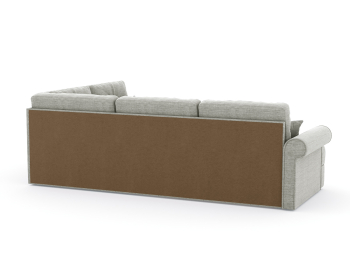 Диван-кровать угловой Мирта дельфин, рогожка Люкс