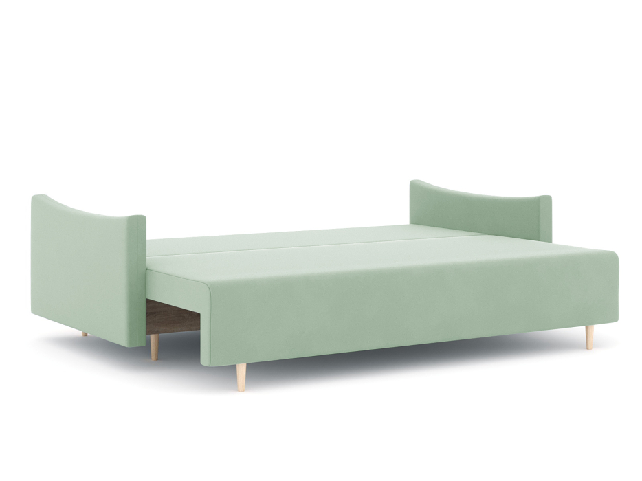 Диваны еврокнижки, Диван-кровать еврокнижка Смайл с подлокотниками, велюр