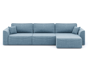 Диван-кровать угловой Рафаэль 3 секции еврокнижка НПБ, рогожка Люкс