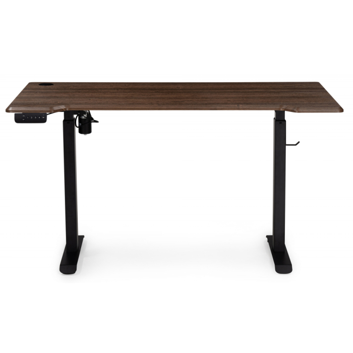 Прямые компьютерные столы, Компьютерный стол Маркос с механизмом подъема 140х80х75, черный