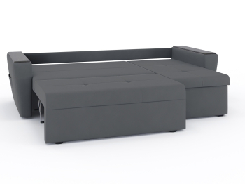 Диван-кровать угловой Дубай Майами еврокнижка трехсекционная, велюр