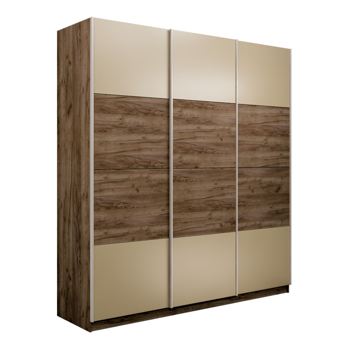 Шкафы-купе 3-х дверные, Шкаф-купе Эста 3-х дверный ДСП/Стекла фисташка/Доводчик 300х66х240