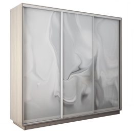 Шкаф-купе Экспресс 3-х дверный Фотопечать Шелк Стекла 210х45х240