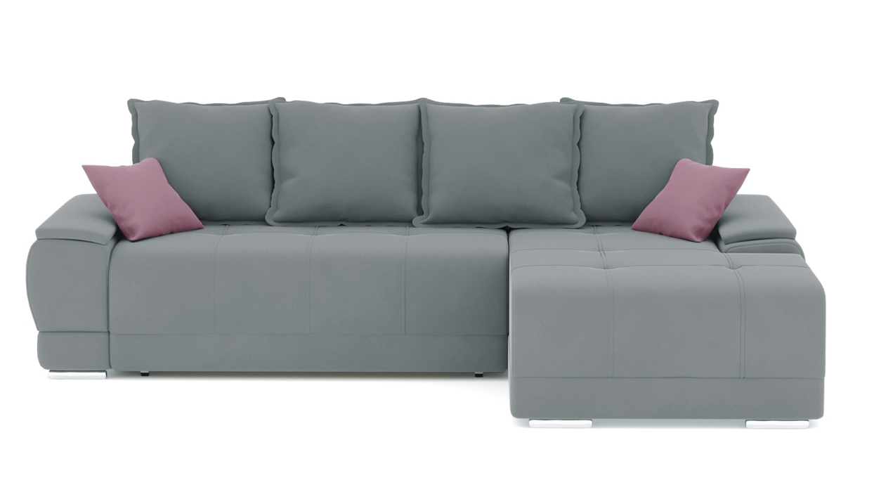 Диваны угловые в гостиную, Диван-кровать угловой Нордвикс Мини, велюр