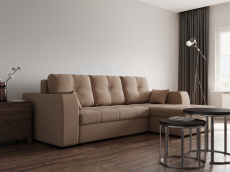 Диваны угловые в гостиную, Угловой диван Сенатор-3 ППУ, велюр