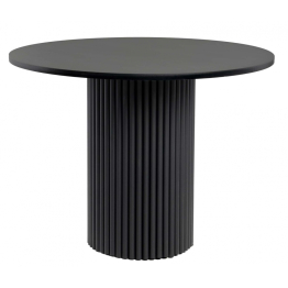 Деревянный стол Барел 90 (черные ноги)