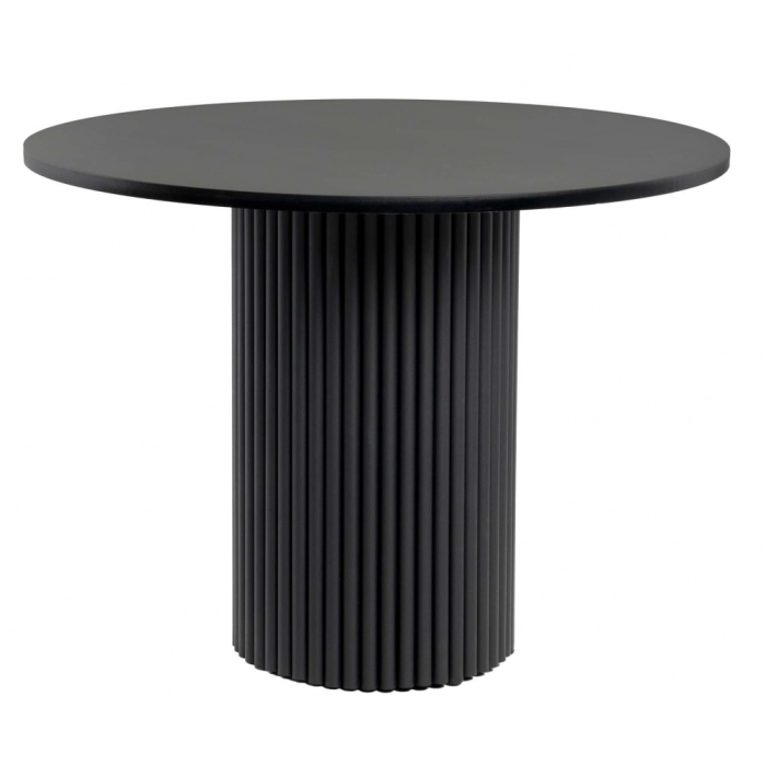 Обеденные столы, Деревянный стол Барел 90 (черные ноги)