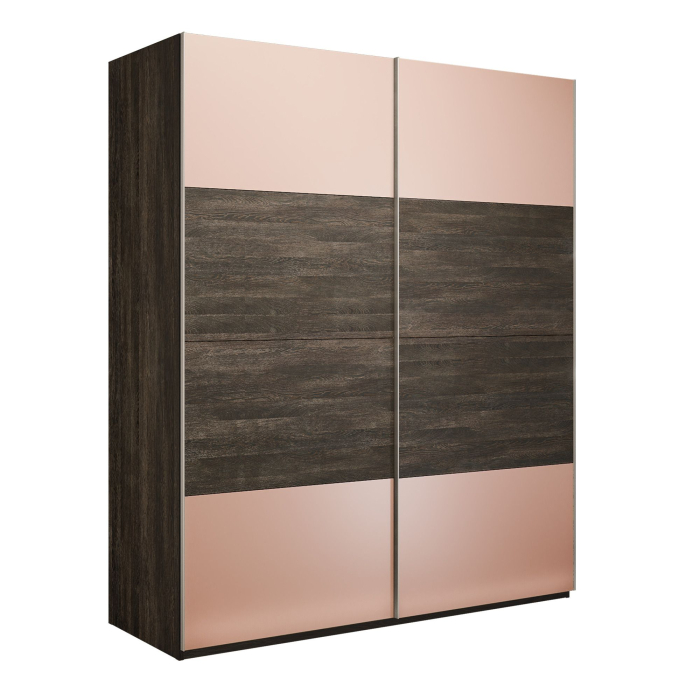 Шкафы-купе 2-х дверные, Шкаф-купе Эста 2-х дверный ДСП/Стекла пудра/Доводчик 160х66х240