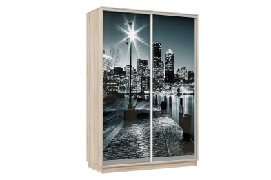 Шкаф-купе Премьер Лайт 01 Мини Ф-1356 двухдверный