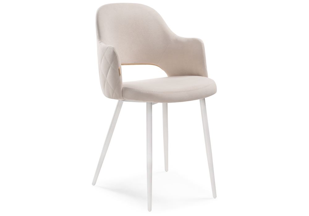 Стулья, Стул Гутрид прошивка ромбы сзади (Белый)