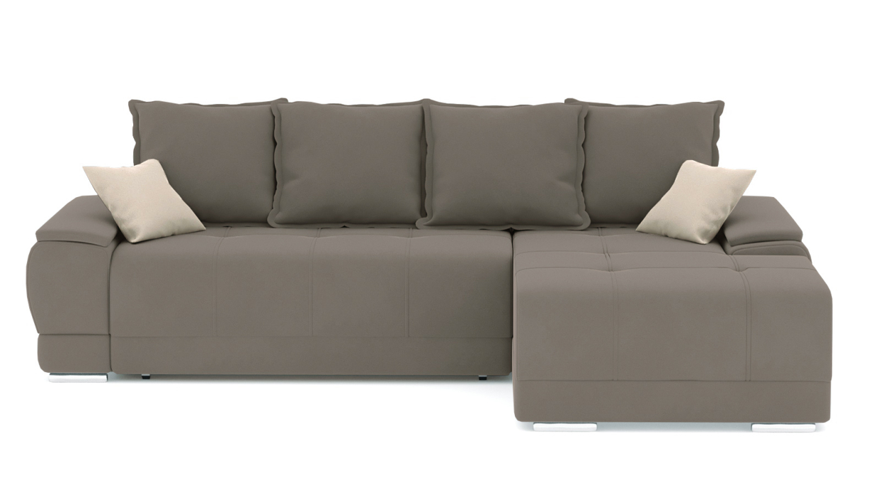 Диваны угловые в гостиную, Диван-кровать угловой Нордвикс Мини, велюр