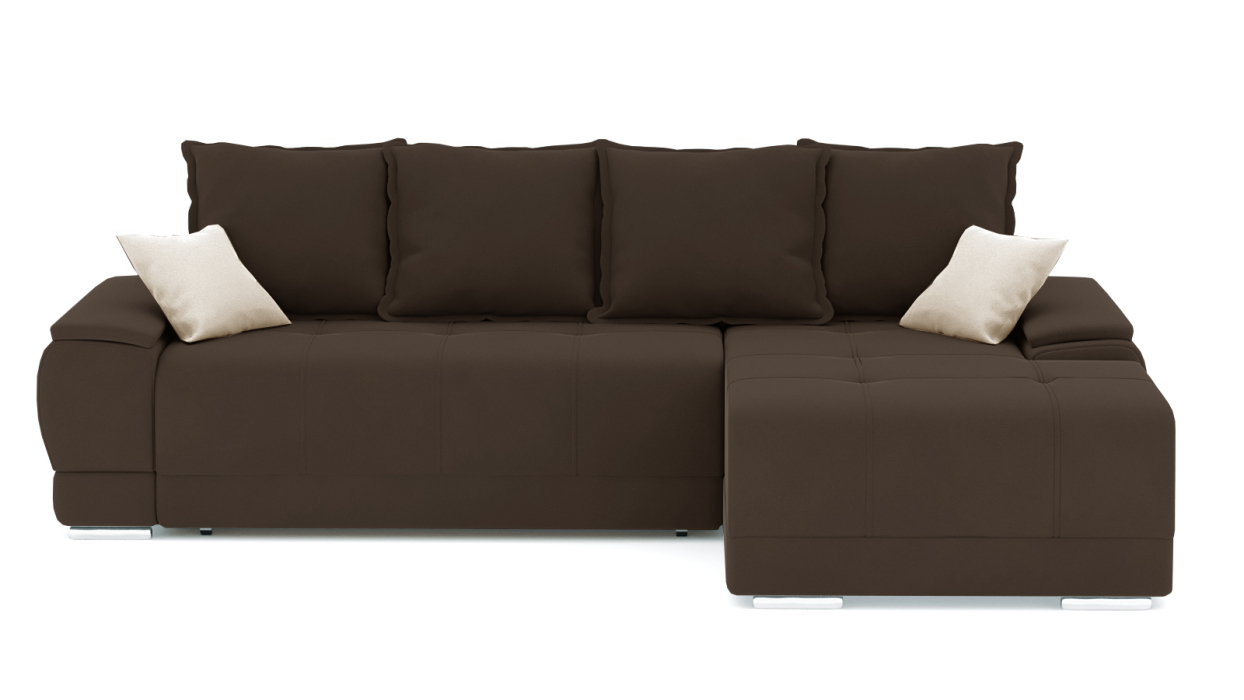 Диваны угловые в гостиную, Диван-кровать угловой Нордвикс Мини, велюр