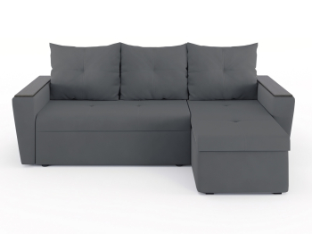 Диван-кровать угловой Дубай Майами еврокнижка трехсекционная, велюр