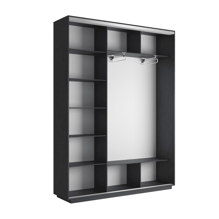 Шкафы-купе 3-х дверные, Шкаф-купе Экспресс 3-х дверный Фотопечать Квадрат Стекла 180х45х220