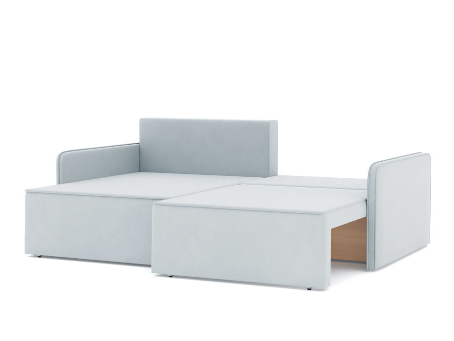 Диваны угловые в гостиную, Диван-кровать угловой еврокнижка Блюм, велюр