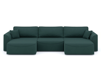 Диван-кровать П-образный Рафаэль еврокнижка НПБ, велюр