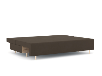 Диван-кровать еврокнижка Смайл без подлокотников, велюр