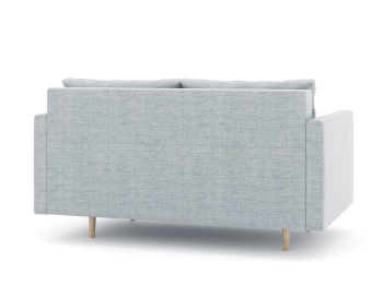 Диван прямой нераскладной Милли мини 2-х  местный с подлокотниками, рогожка Люкс