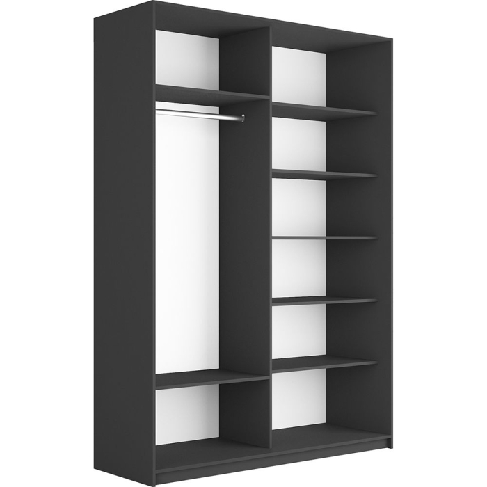 Шкафы-купе 2-х дверные, Шкаф-купе Прайм 2-х дверный Стекла хаки/Доводчики 140х57х230