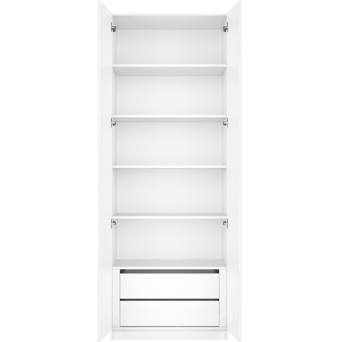 Шкафы распашные, Шкаф распашной Локер Распашной/доп. полки + модуль 80х220х53