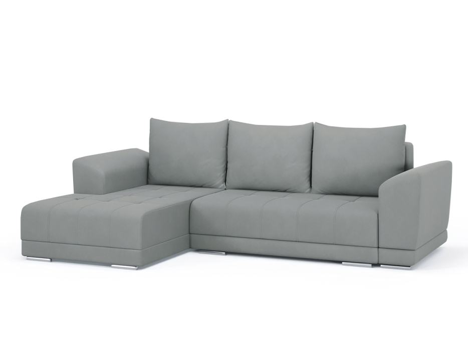 Диваны угловые в гостиную, Диван-кровать угловой Рентон еврокнижка, велюр