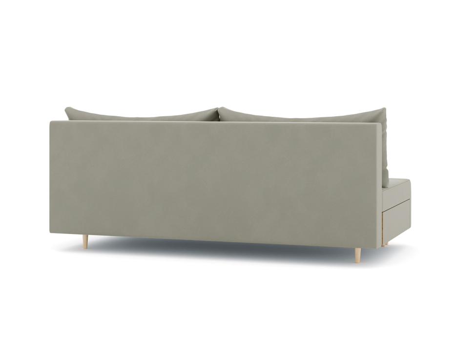 Диваны еврокнижки, Диван-кровать еврокнижка Смайл без подлокотников, велюр