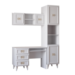 Шкаф Валенсия навесной 110х35х40 см золото