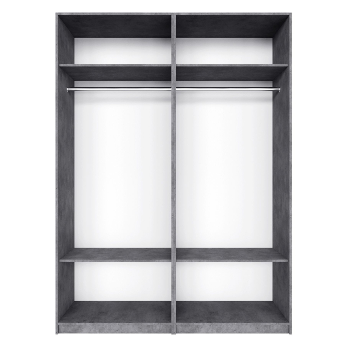 Шкафы распашные, Распашной шкаф Локер 800+800 (Гармошка с системой Push to Move/Правый)