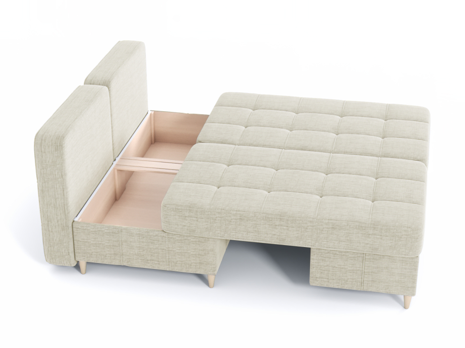 Диваны угловые в гостиную, Диван-кровать угловой Оливер Люкс 2 еврокнижка-трансформер, рогожка