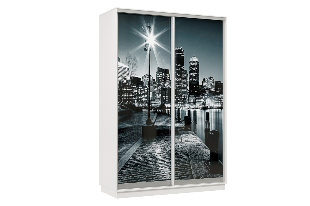 Шкафы-купе, Шкаф-купе Премьер Лайт 01 Мини Ф-1356 двухдверный